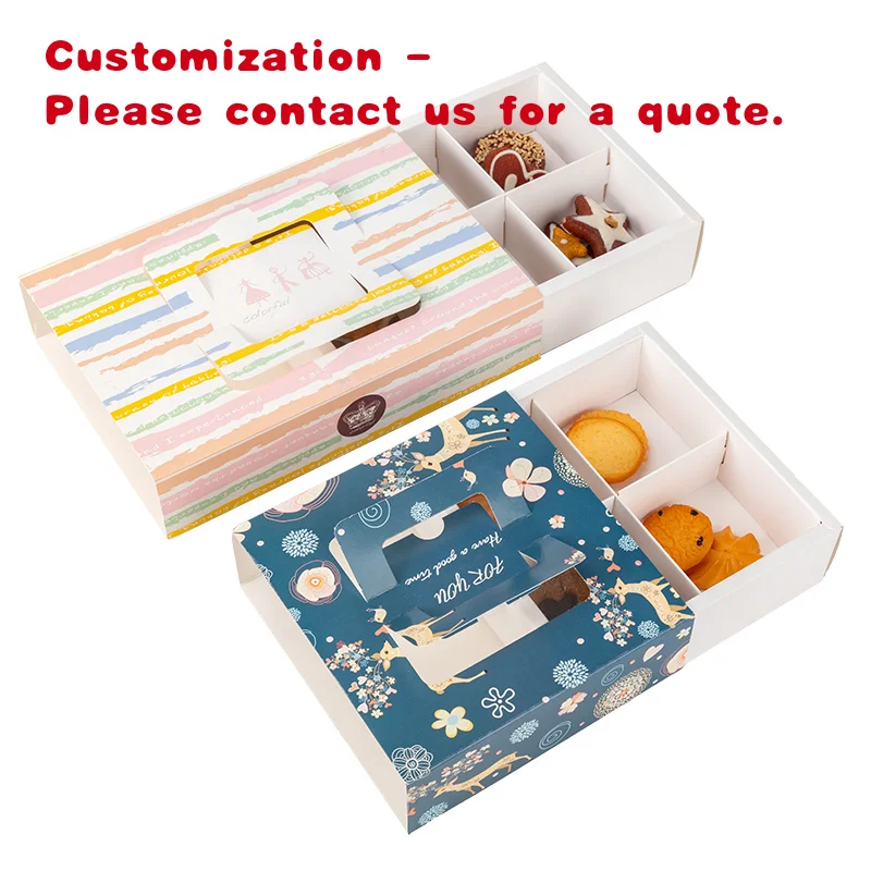 custom.LOKYO Food Grade Customized Biscuits Cookie Bakery Food Packaging Cup Cakes Paper Boxes