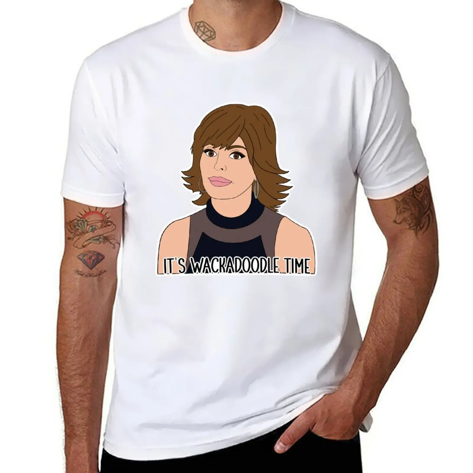 

Lisa Rinna Wackadoodle Time T-Shirt vintage anime shirt blue lock mens t shirts pack