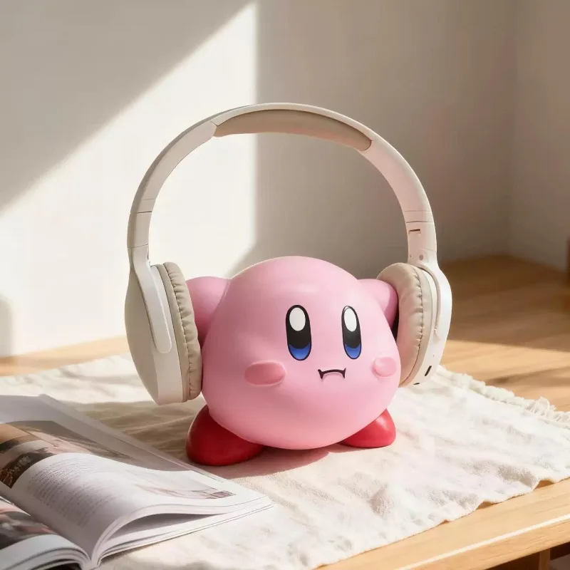 New Kirby Earphone Storage Headband Holder Cute Cartoon Creativity Desktop Ornament E-sports Earphones Display Stand Gifts view 3