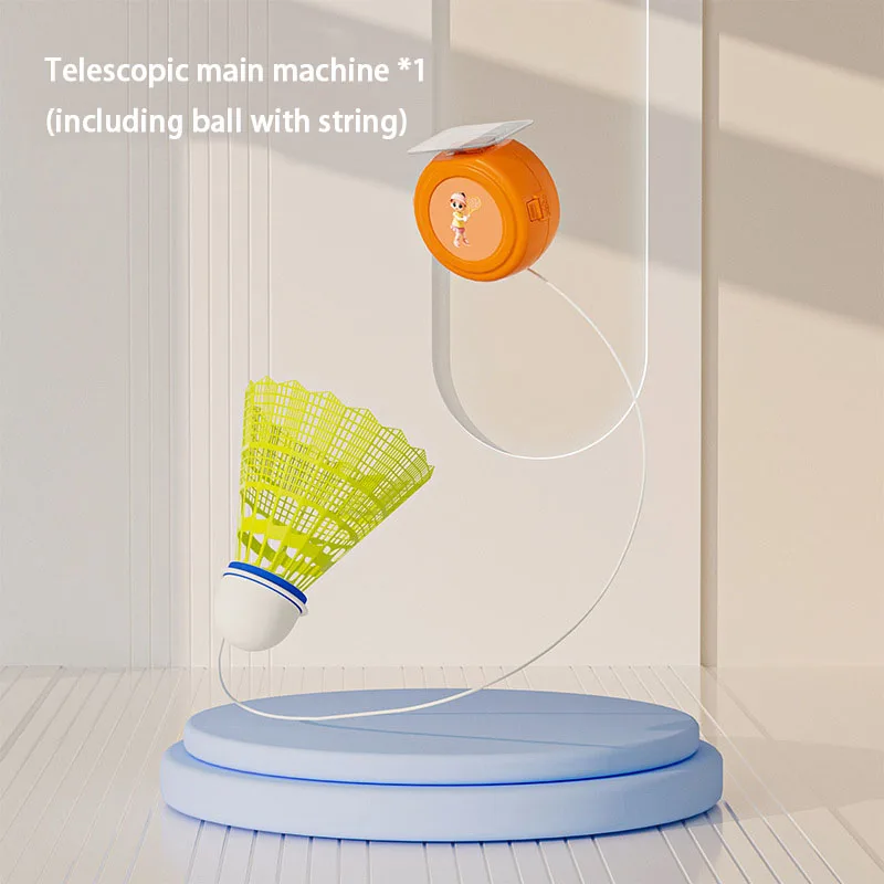 

1 комплект подвесного устройства для тренировок по бадминтону, автоматическое отскок, домашнее оборудование для фитнеса в помещении, подвесная присоска с проволокой