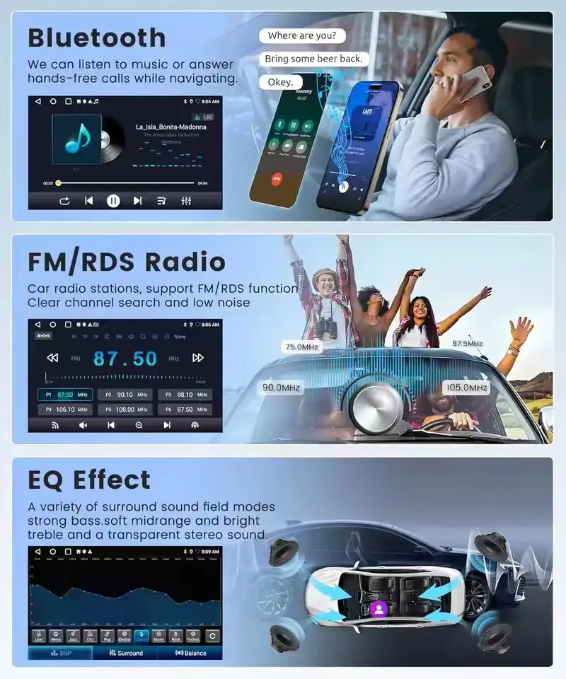 Car Radio Android 16 For Audi A3 8P 2003 - 2012 Wireless CarPlay Auto 4G WIFI Multimedia Video Player GPS QLED
