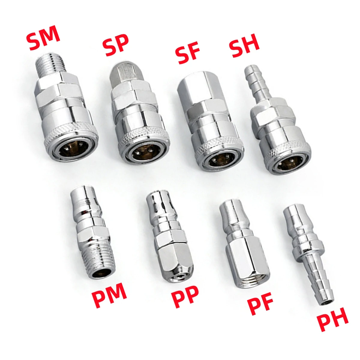 Aquarium Fish Tank Pneumatic C-type Quick Connector Garden Water Tank Male&Female PU Air Pipe SP/PP/SH/PH/SM/PM/SF/PF 20/30/40