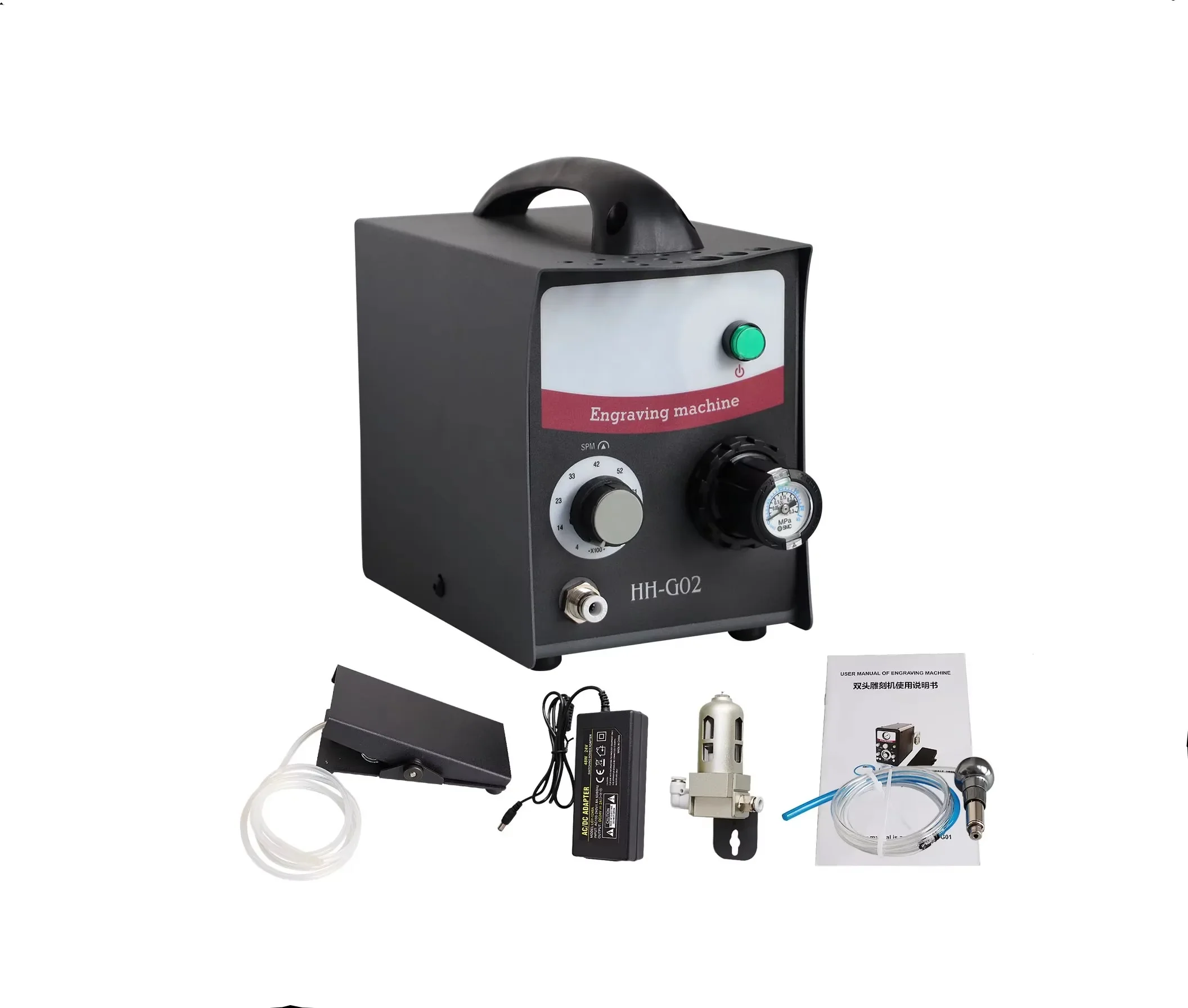 / Pnmatic Engraing hine Jewelry Tools Micro-Setting Bead Caring Single-Head for Jewelry Making
