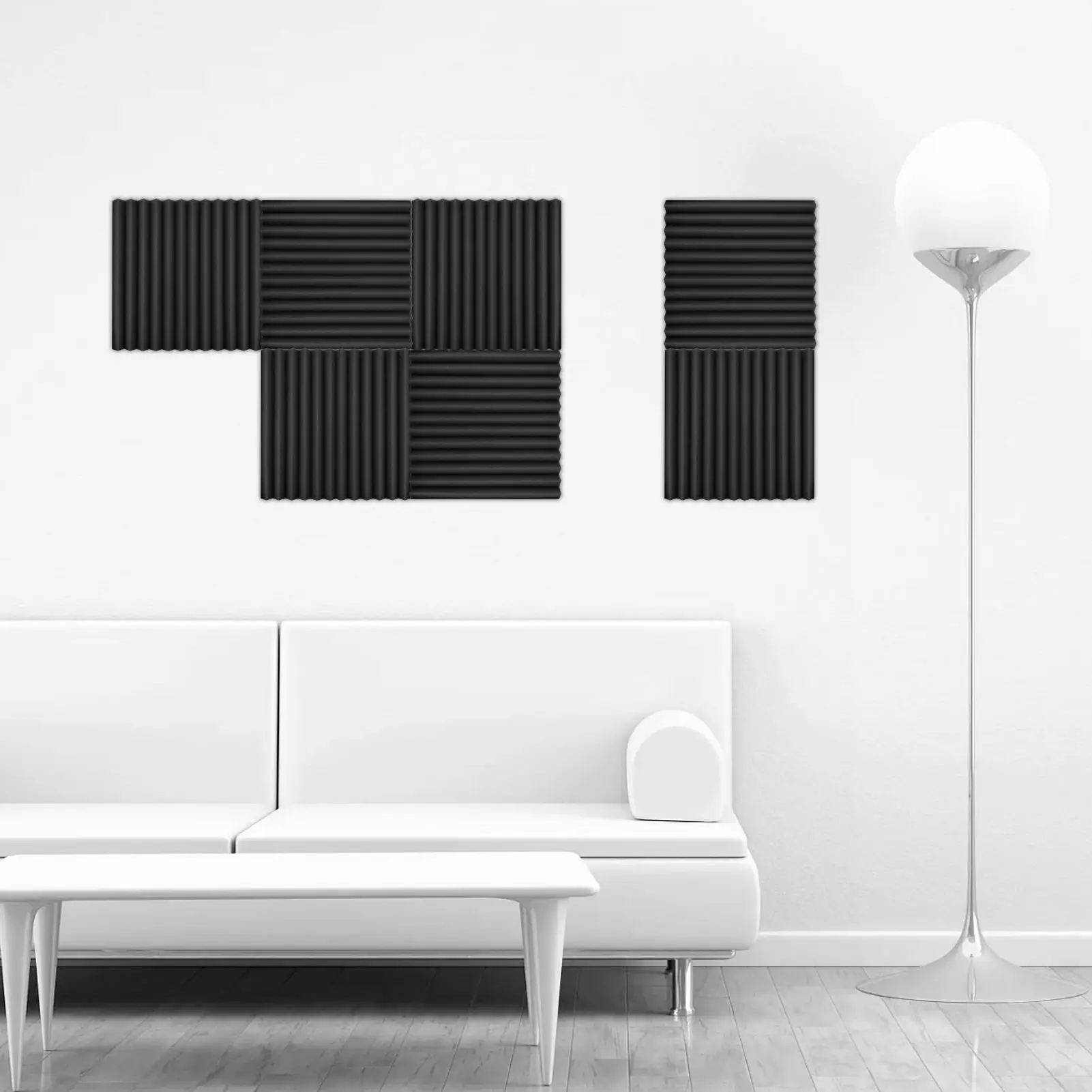/pack Studio Foams Sound Insulation Foam Sound Absorbing Panels Soundproof Sponge 30 * 30 * 2.5cm/ 12 * 12 * 1in