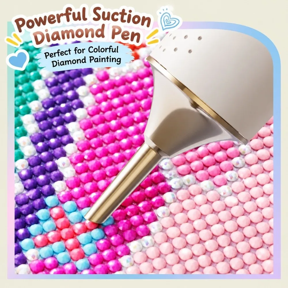 Wireless Electric Diamond Painting Pen Adjustable Speed Automatic Pick Up Diamond Art Vacuum Pen 2 Speed Modes DIY Painting Pen
