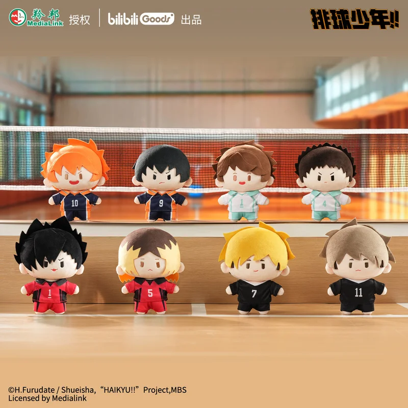 [Préventa] ¡¡Haikyuu genuino!! Anime mercancía muñeco de peluche juguete insignia de felpa Hinata Shoyo Tobio Kageyama Kozume Kenma muñeco de peluche