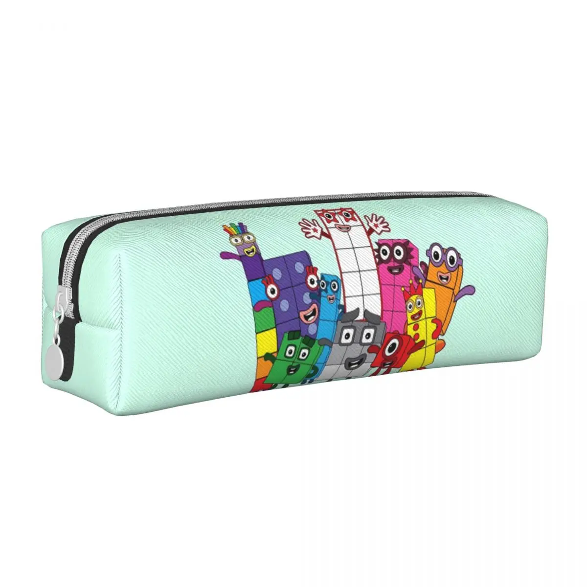 Numbers Party Pencil Case Blocked Invitation Zipper Pencil Box Students Cute College School Pencil Cases Stationery