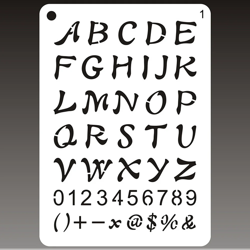 

8Pcs Letter Stencil Templates Number Alphabet Stencils for Painting DIY Scrapbooking Calligraphy Large English Letter Stencils