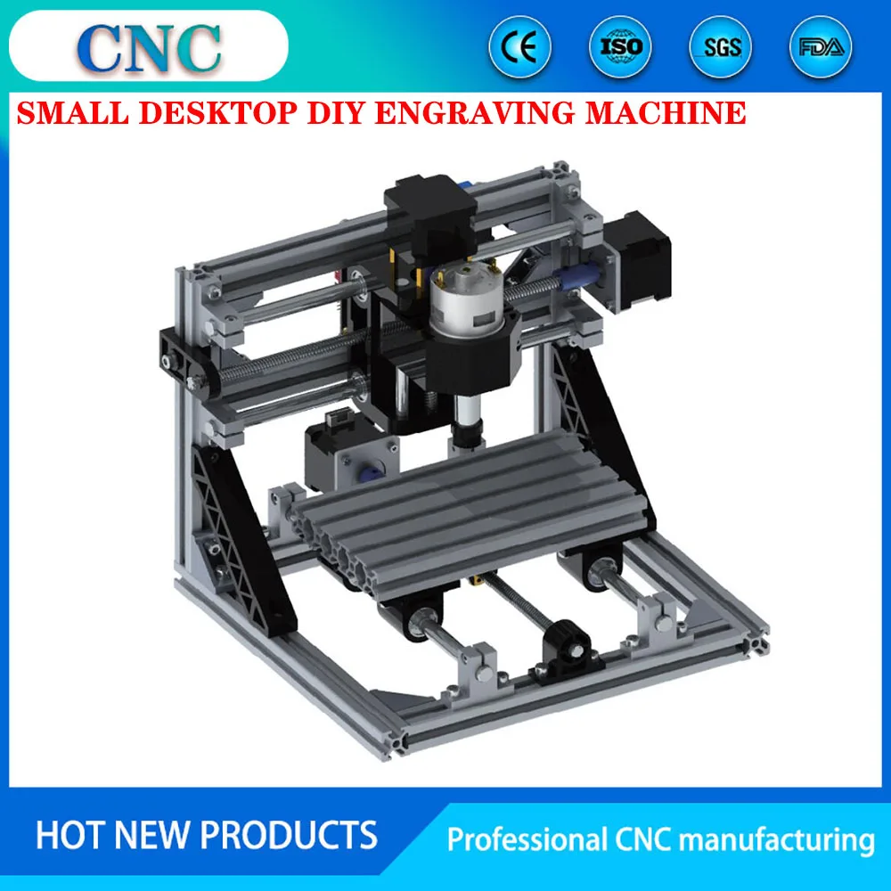 CNC3018 small desktop laser CNC drilling and carving dual-purpose planar wood relief three-axis DIY acrylic processing