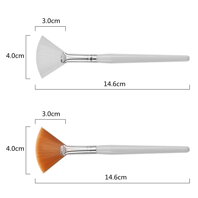 5/10pcs Fan Shape Foundation Makeup Brushes Multifunctional Facial Mask Brush Essential Oil Women Beauty Makeup Tools Brush