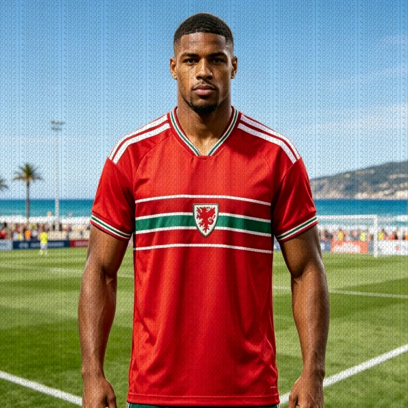 Nouveaux Maillots de Foot Galles 2026 Tendance Y2K Respirants et Confortables à Séchage Rapide T-shirts de Fitness Assortis Famille Enfants