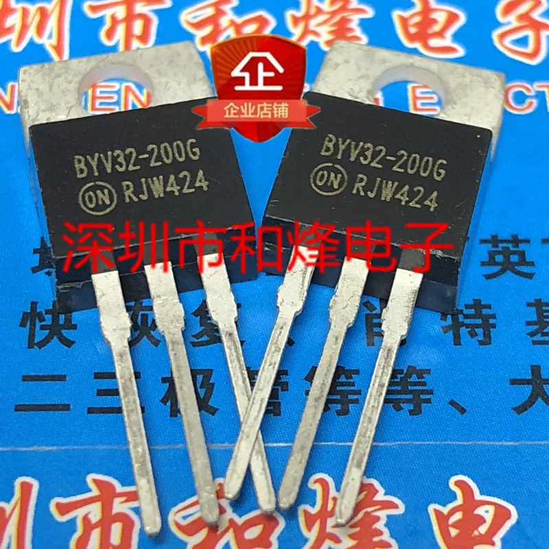 5 pieces BYV32-200G  TO-220-3 200V 8A