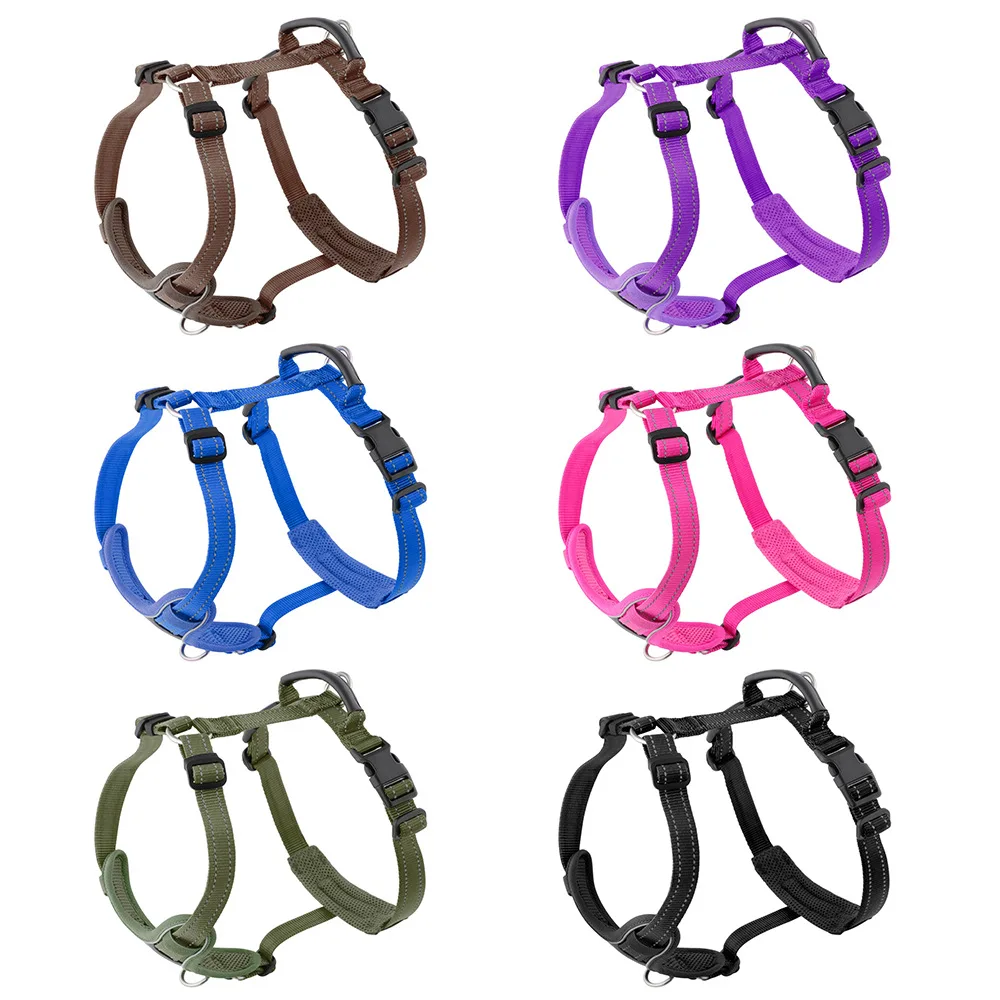 

Dogs Harnesses Explosion-proof Handle Dog Traction Rope Quick Wear I-shaped Harness Vest Style Anti-breakaway