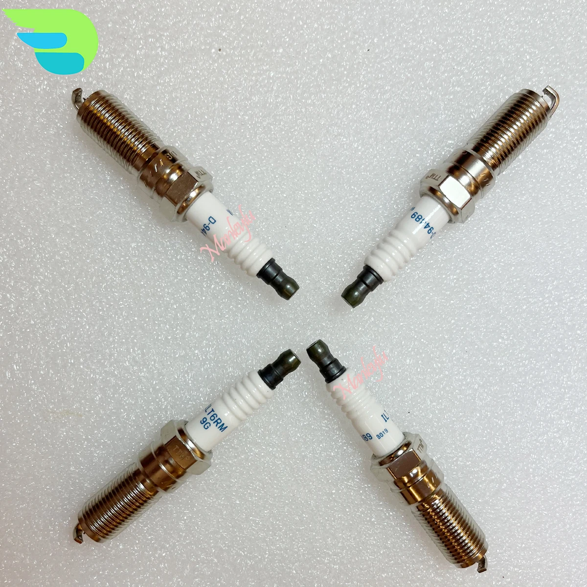 4PCS Double Iridium Spark Plug D-94489 for Ford 9A6G-12405-AA CYFS12YPC Volvo 30758130 Champion CCH9016 AJ813092