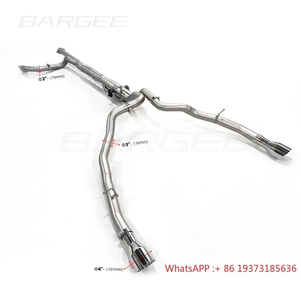 Bargee performance exhaust muffler pipes EXHAUST CATBACK For DODGE RAM 1500 TRX V8 712Hp 6.2L 2022~UP catback exhaust system