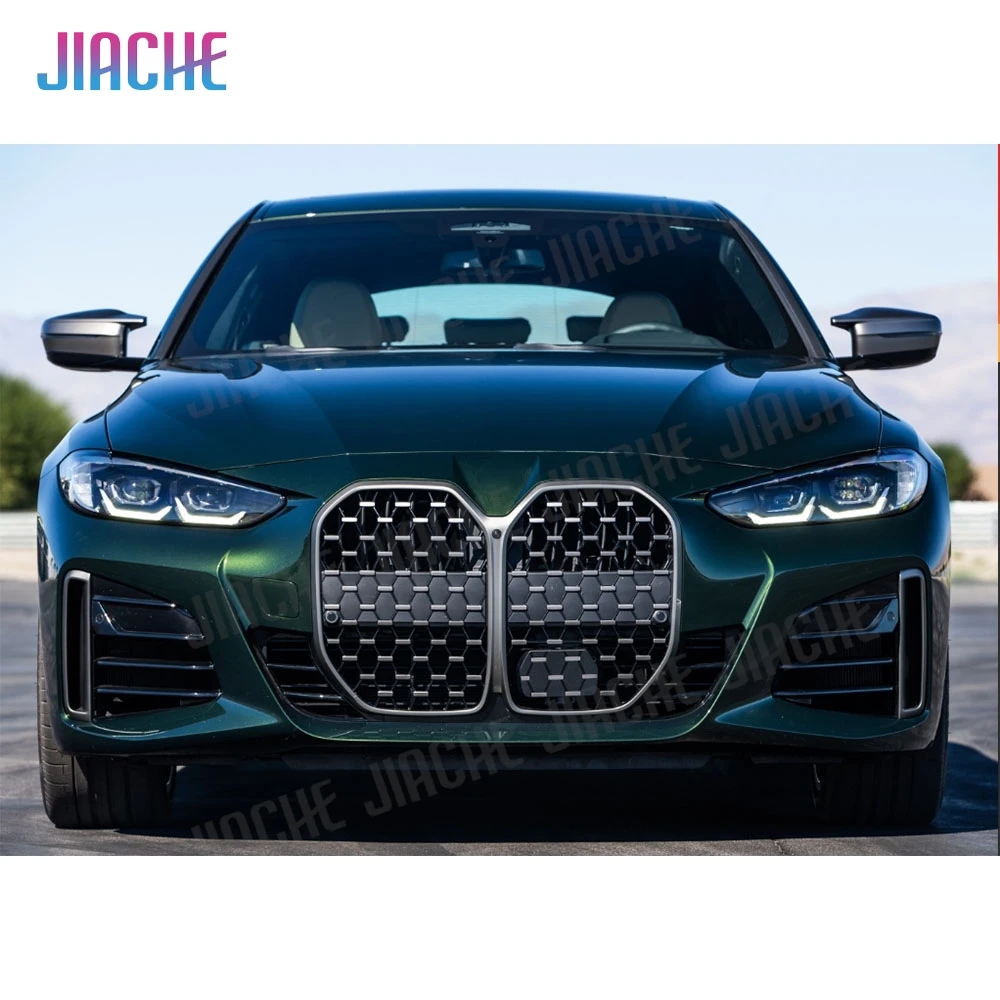 JIACHE Gloss Black Car Front Center Grille Racing  Front Grills Accessories For BMW 4 Series G26 425i 430i M Sport Sedan 2021 +