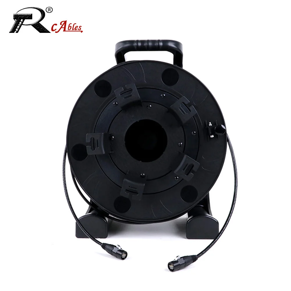 Stage Cable Drum Reel Car PCD380 with Outdoor/Indoor UTP/STP Cat5/6 Ethernet Network Extension Wire RJ45 Plug with Push Button