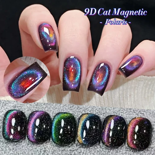 Imagen 2 del producto BORN PRETTY 9D Polaris Cat Esmalte de uñas de gel magnético Luz de agua de vidrio Esmaltes semipermanentes UV Barniz 10 ml Soak Off UV LED