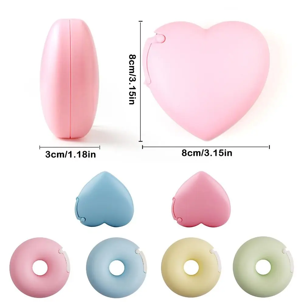 Grafting Supplies Tapes Cutter Plastic Stationery Eyelash Extension Tool Student Gift Heart Shaped Tape Dispenser School&Office