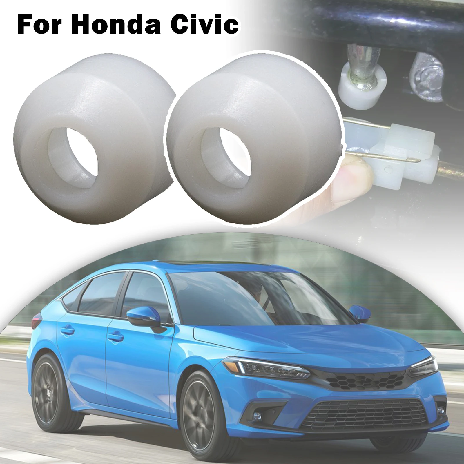 

2pcs Gearstick end Bushing Cup For Honda Civic Ballade Integra SJ Domani Shift Bottom Control Lever Pivot Ball Sleeve Grommet