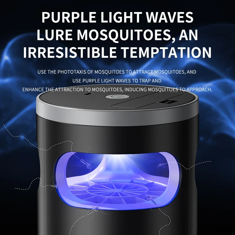 Mosquito Light Wireless Electric Silent Type-C Rechargeable Inhalable Trapping Mosquito Killers Outdoor Camping Household view 4