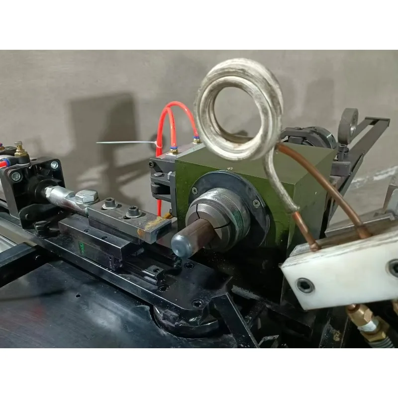 Automatische CNC Hochfrequenz Heizung Edelstahl Rohr Ende Formmaschine Metall Rohr Versiegelung Maschine