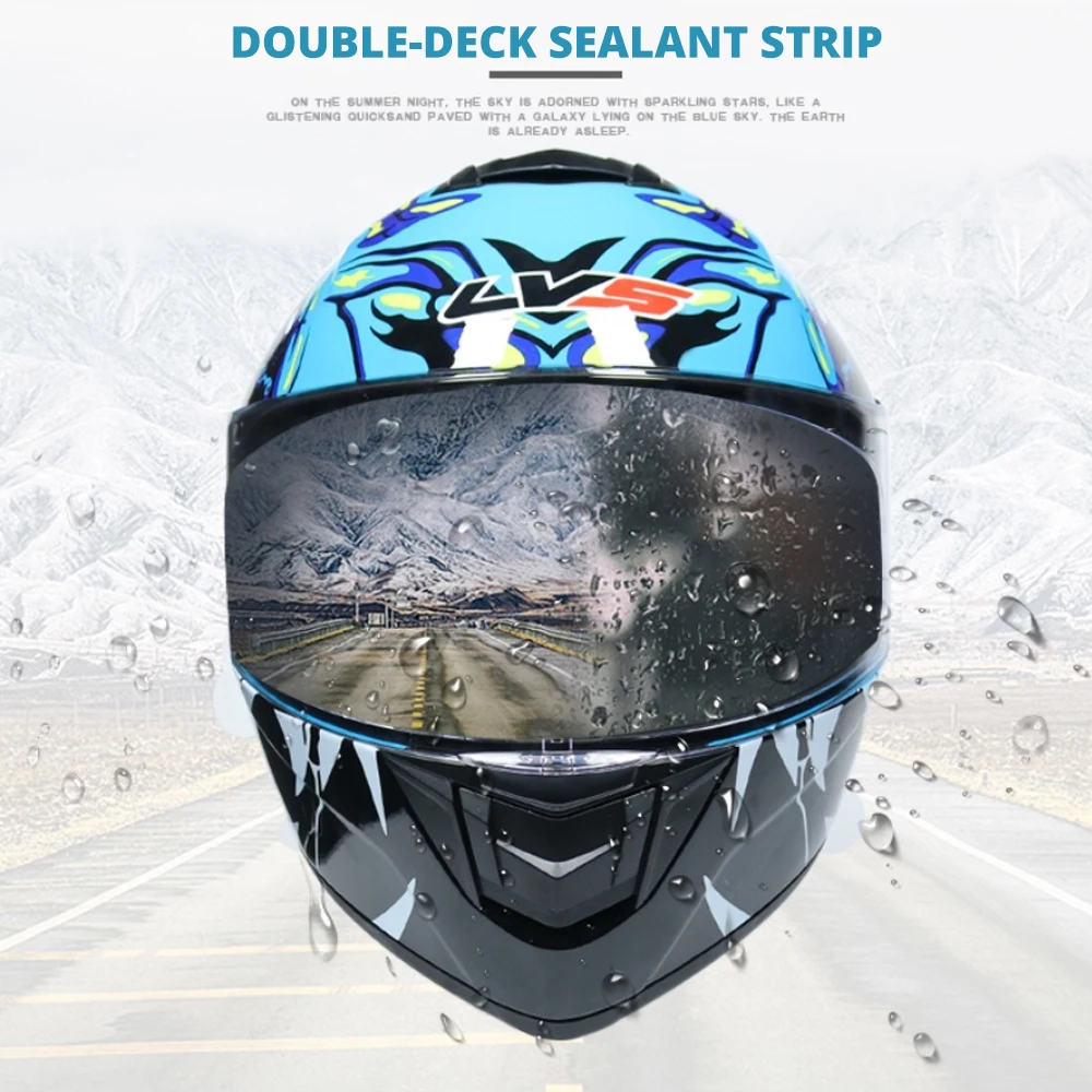 New Motorcycle Helmet Men Full Face Motocross Helmet Moto Riding Racing Helmet Double Lens Crash Casco Moto DOT Approved S-XL