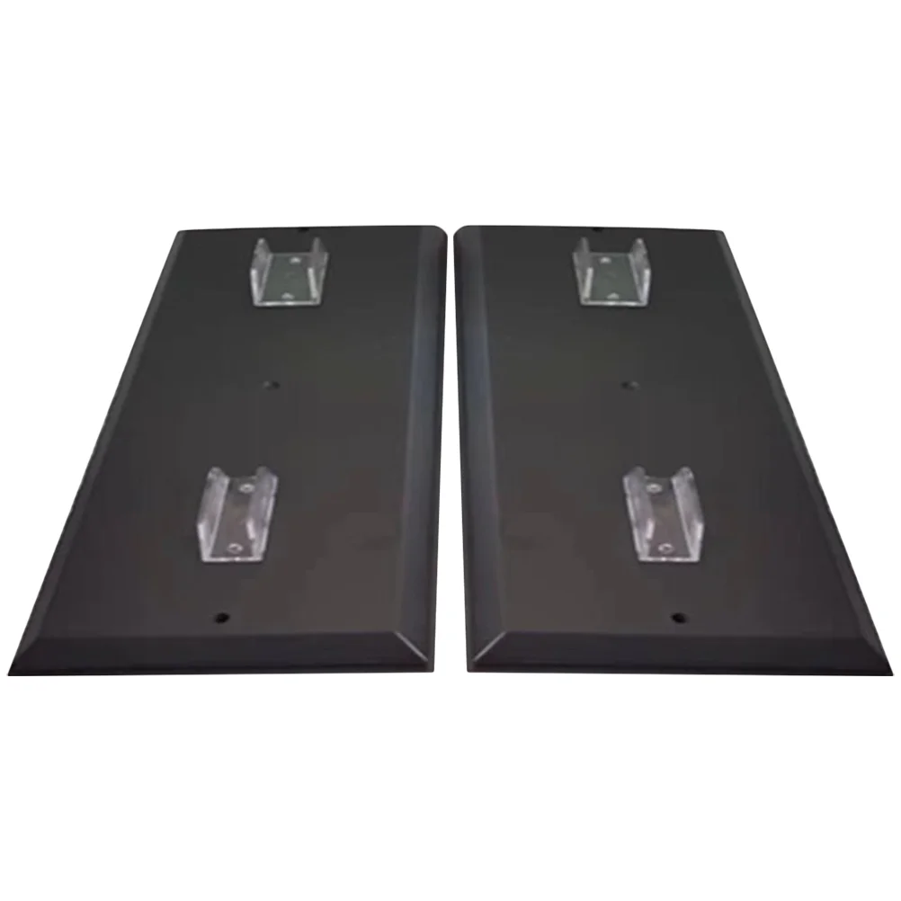 2 Pcs Toy Motorcycle 1:12 Model Base Display Stand Storage Holder Box Racks Holders Black Office