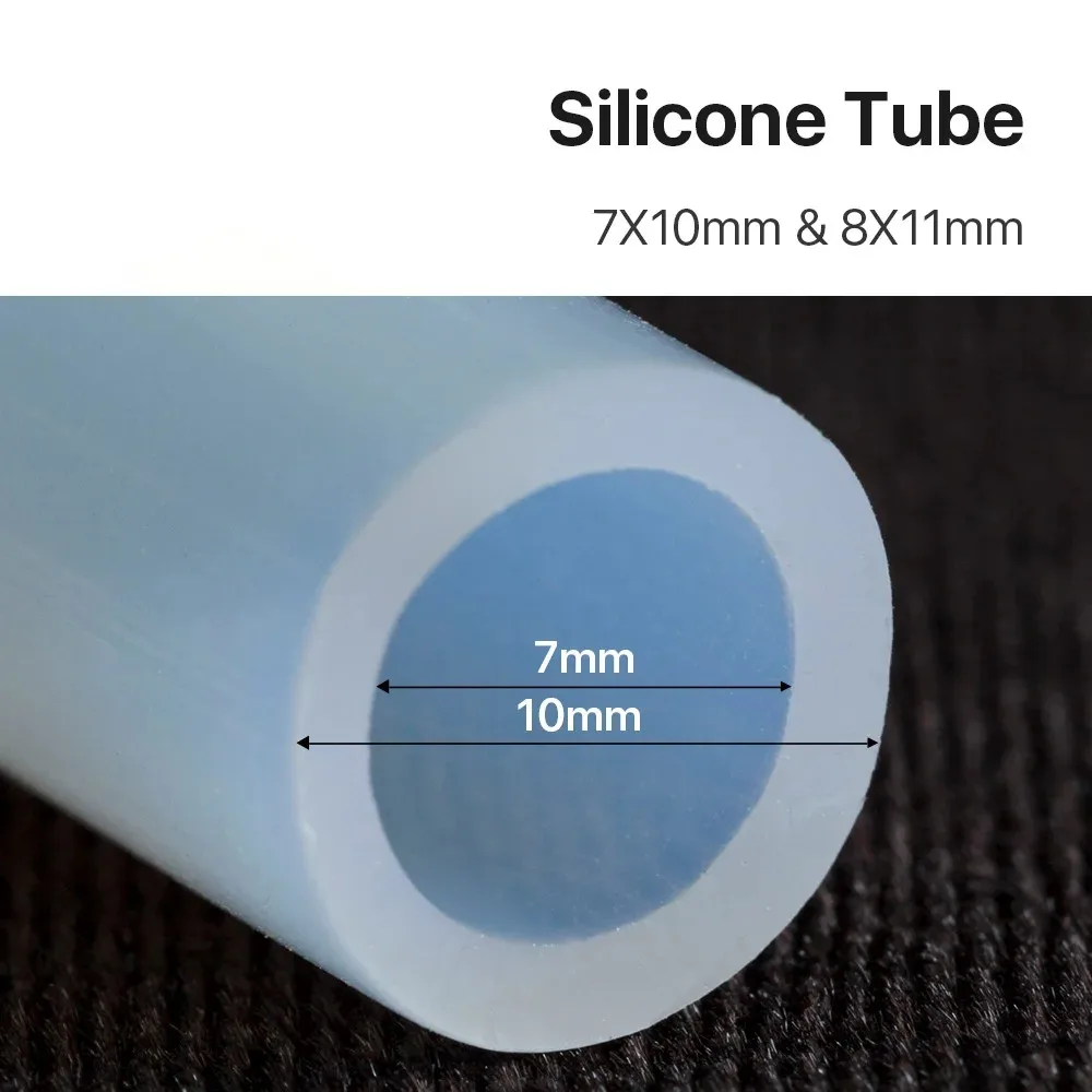 Silicone Tube 7x10mm 8x11mm Water Pipe Flexible Hose For Water Sensor & Water Pump & Water Chiller For CO2 Laser Cutting Machine