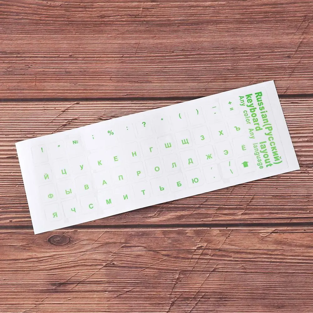Keyboard Protector PVC Multicolor Russian Letters Transparent Keyboard Stickers Cover Sticker