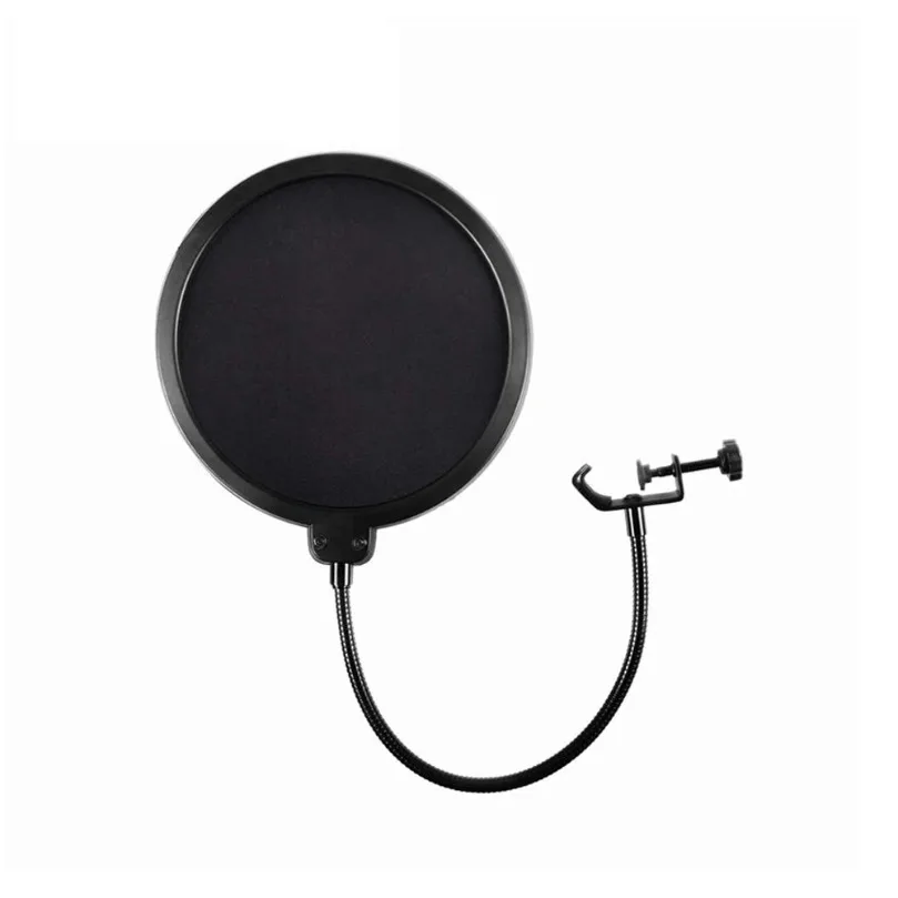 VIKEFON Mikrofonzubehör Metall PoP Filter Universal Mikrofon Windschutzscheibe für Studio Aufnahme Kondensatormikrofon