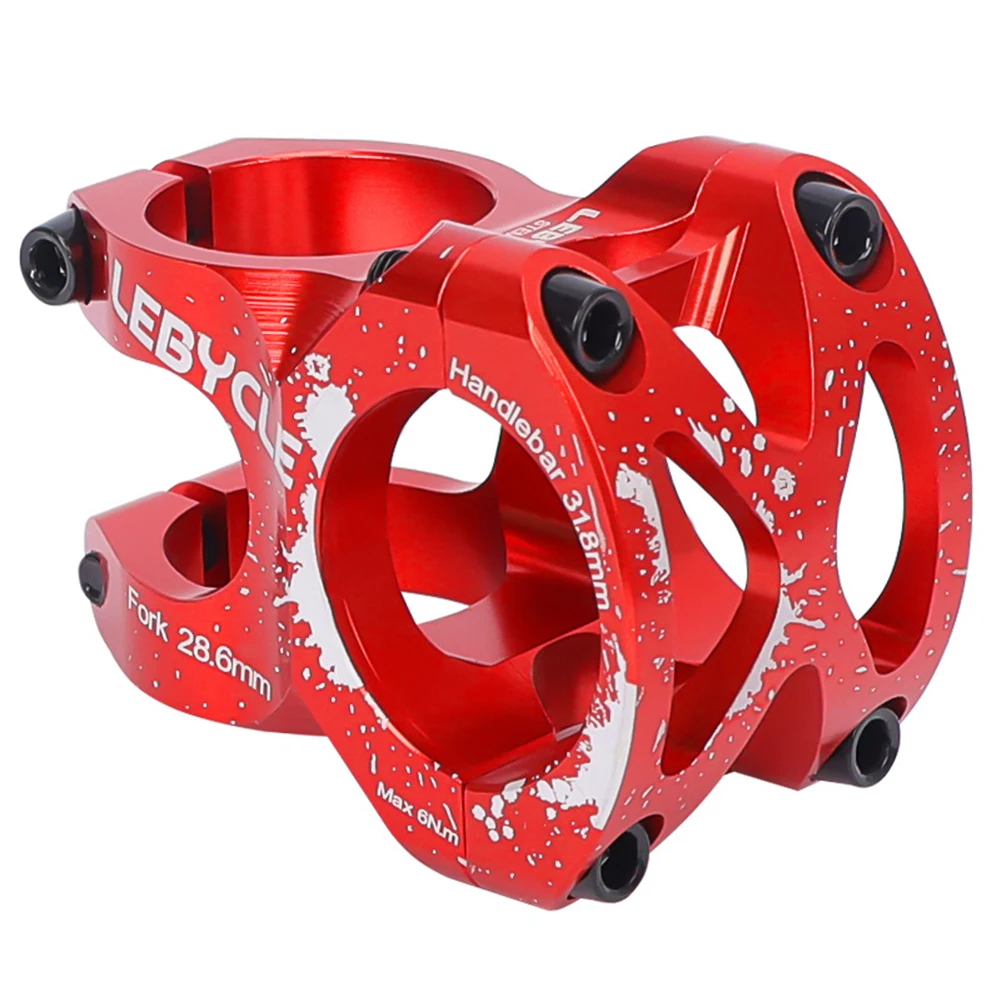 31 8mm Lightweight Aluminum Alloy Hollow Stem for Mountain Bikes 0 Degree Short Stems Suitable for Difficult Movements