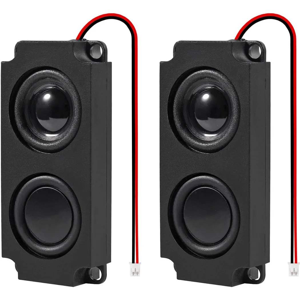 Altavoz de 5 vatios y 8 ohmios, mini altavoz de doble cavidad de rango completo para máquina publicitaria, 3.3V 5V con interfaz JST-PH2.5mm-2 pines