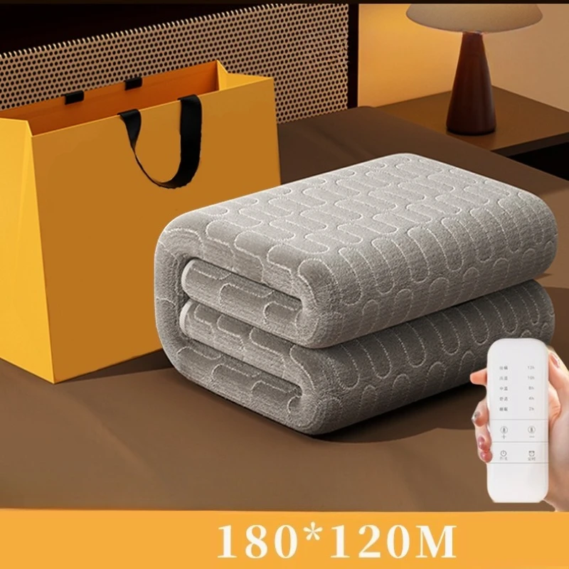 Smart Electric Heated Blanket Timer Auto Shutoff Overheat Safe Plush Sherpa Washable Fast Heating Bed Sofa King Queen Twin