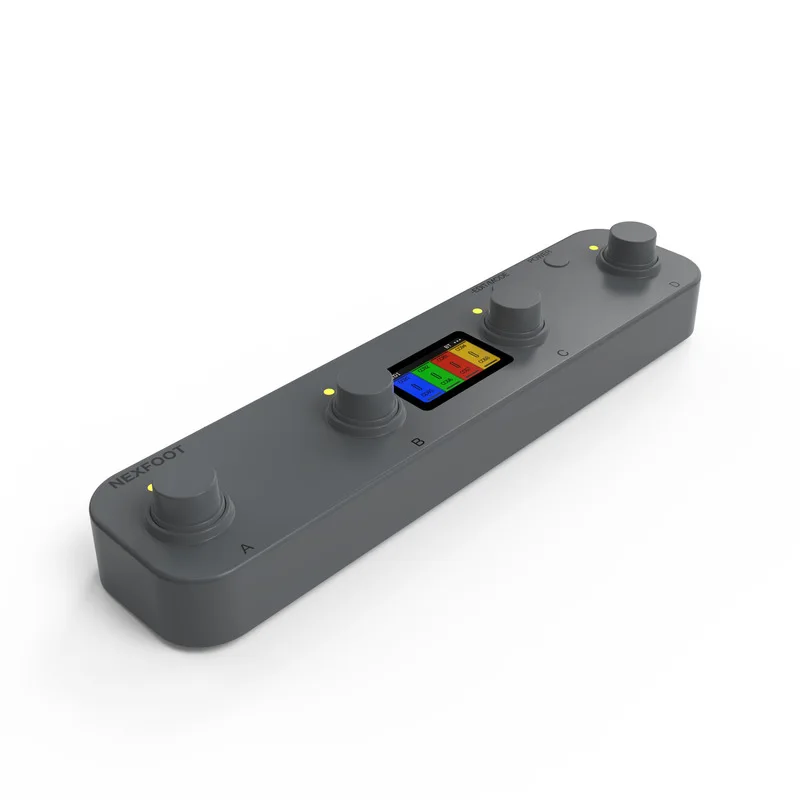 Livtra Nexfoot Wireless Bluetooth Midi Controller 4 Knobs Midi Foot Pedal Effect Processor For Stage Music Performance Gifts image 2