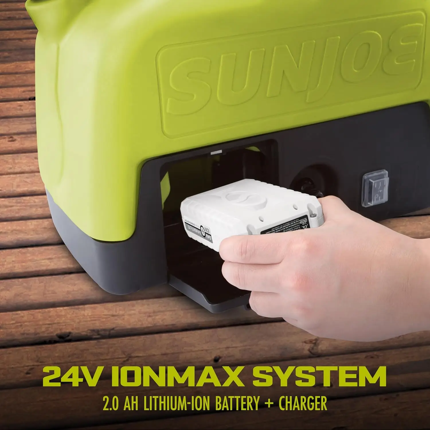 Kit de lavabo/ducha portátil Go-Anywhere inalámbrico IONMAX WA24C-LTE de 24 V, 5 galones, con batería de 2,0 Ah + cargador