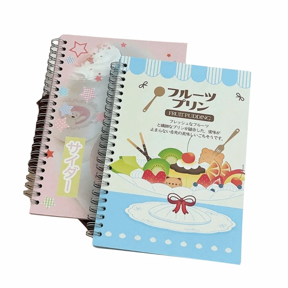 Cute A5 Sticker Storage Album Food Theme Decor Large Size Scrapbooking Sticker Storage DIY Illustration Collection Book