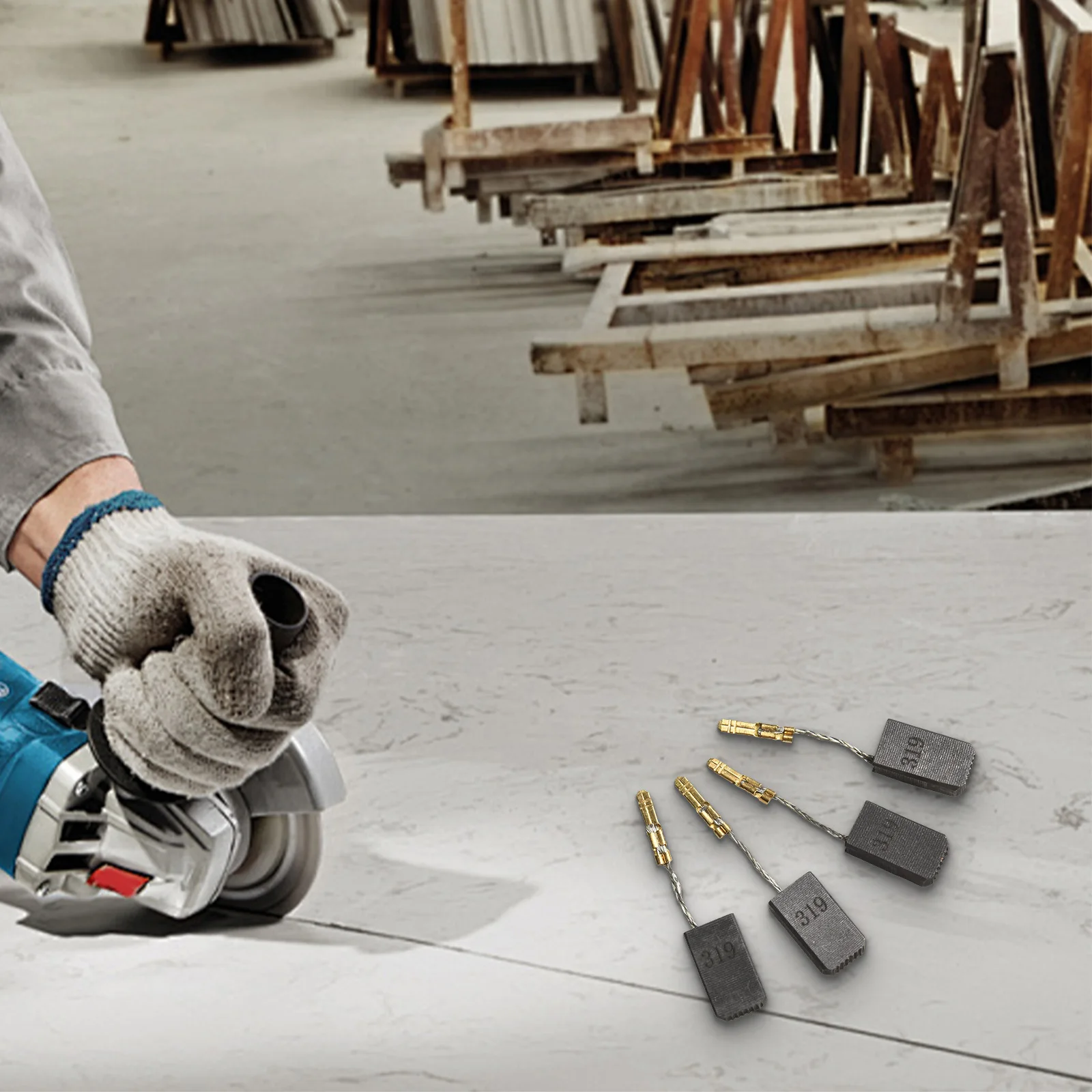 4Pcs Carbon Brush F…