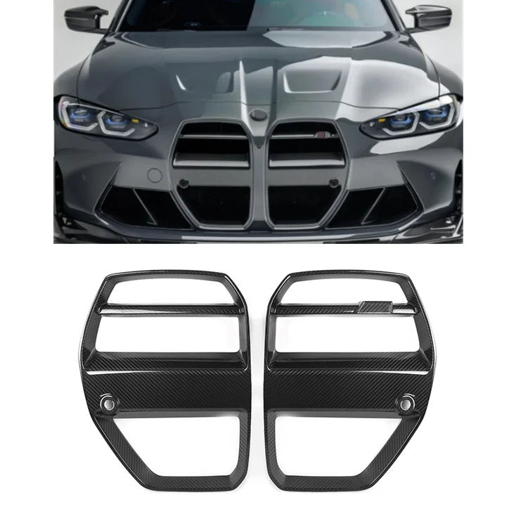 

Vor-style Dry Carbon Fiber Grille For G80 G82 G83 2021+ Front Center Grill Replacement Car Front Bumper Grills