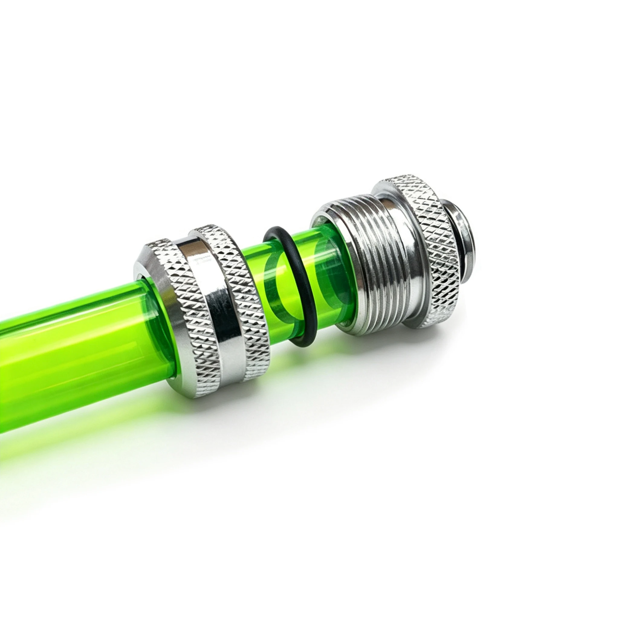 G1/4 10x14mm Hard Tube Compression Fitting 4 O-Ring Rigid Tube Connector for PC Water Cooling Custom Loop CPU GPU