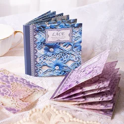 30pcs/lot Memo Pads Material Paper lace border Junk Journal Scrapbooking paper Cards Background Decoration stationery