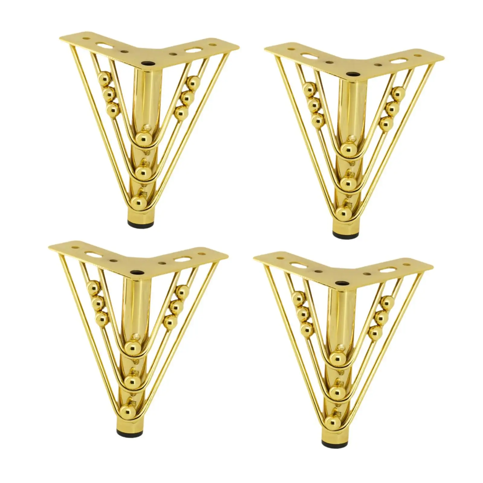 4Pcs Metal Furniture Legs Metal Sofa Legs Modern DIY Replacement Sofa Feet for TV Cabinets Benches Table Wardrobe Ottoman