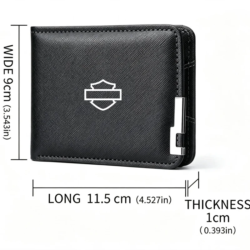 For Harley Davidson PA1250 Motorcycle parts Men Wallet Leather Business Bank Card Coin Purse Card Holder Long Pocket
