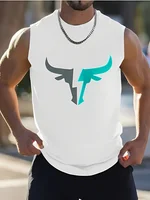 2025 New Summer Casual Men's Tank Top Outdoor Beach Men's Fashionable Sleeveless T-shirt Street Sporty Style Men's Top 2
