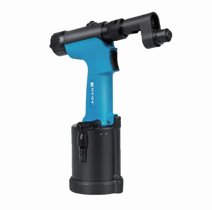 Industrial Offset Head Pneumatic Rivet Gun, Heavy Duty Air Riveter 11700N Max Pulling Force, 6.5bar Working Air Pressure