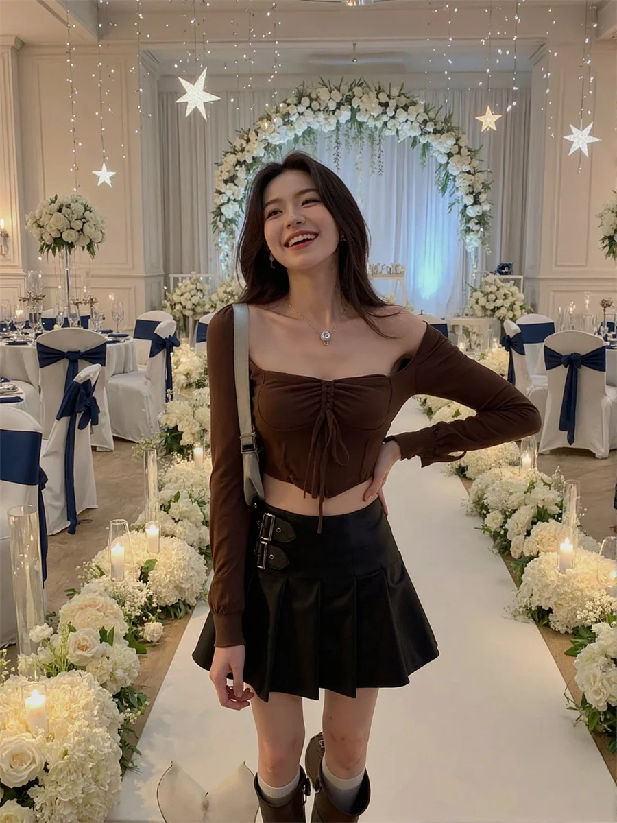 Spódnice damskie plisowane, długość maxi, elastyczna talia, jednolity kolor, lekkie na letnią plażę, artystyczny, kobiecy i swobodny styl