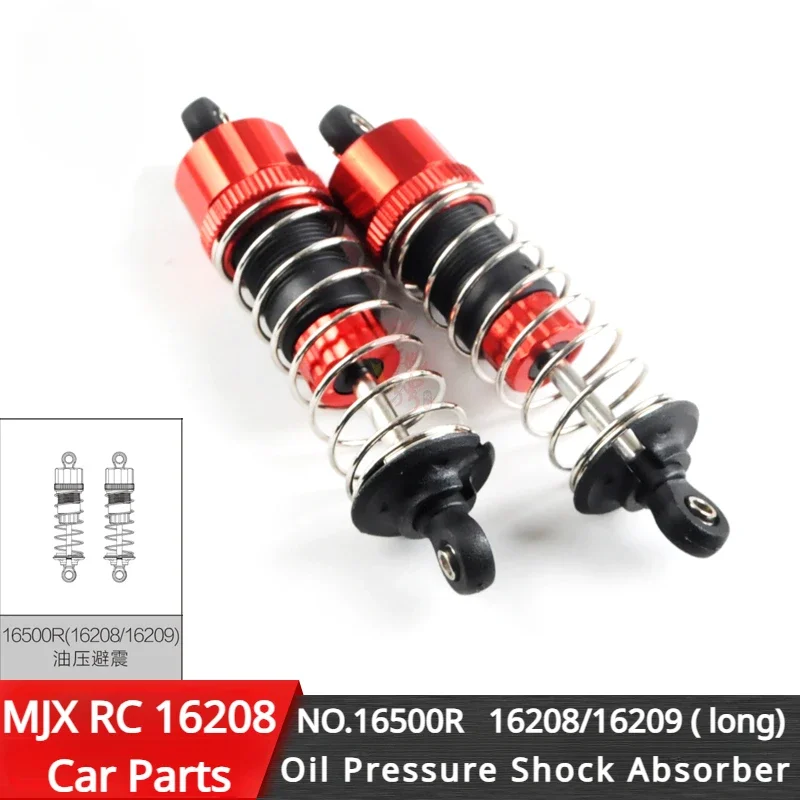 MJX-amortiguador de presión de aceite para coche, piezas originales de Control remoto, 16208, 16209, 16210, 16500R, 16510R