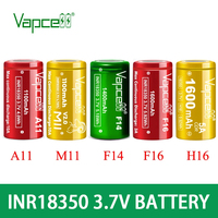 Original Vapcell INR 18350 A11 M11 F14 F16 H16 Battery Max 1600mAh High Drain Rechargeable Lithium Batteries For Flashlight Toys