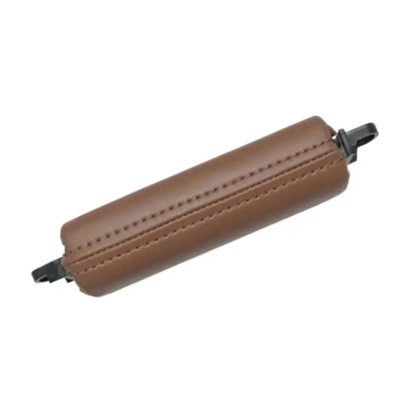 Car Interior Door Pull Handle Trim 7L6867161 For VW Touareg 2003-2010 Parts Side Door Handle Inner PU Leather LHD RHD Maroon