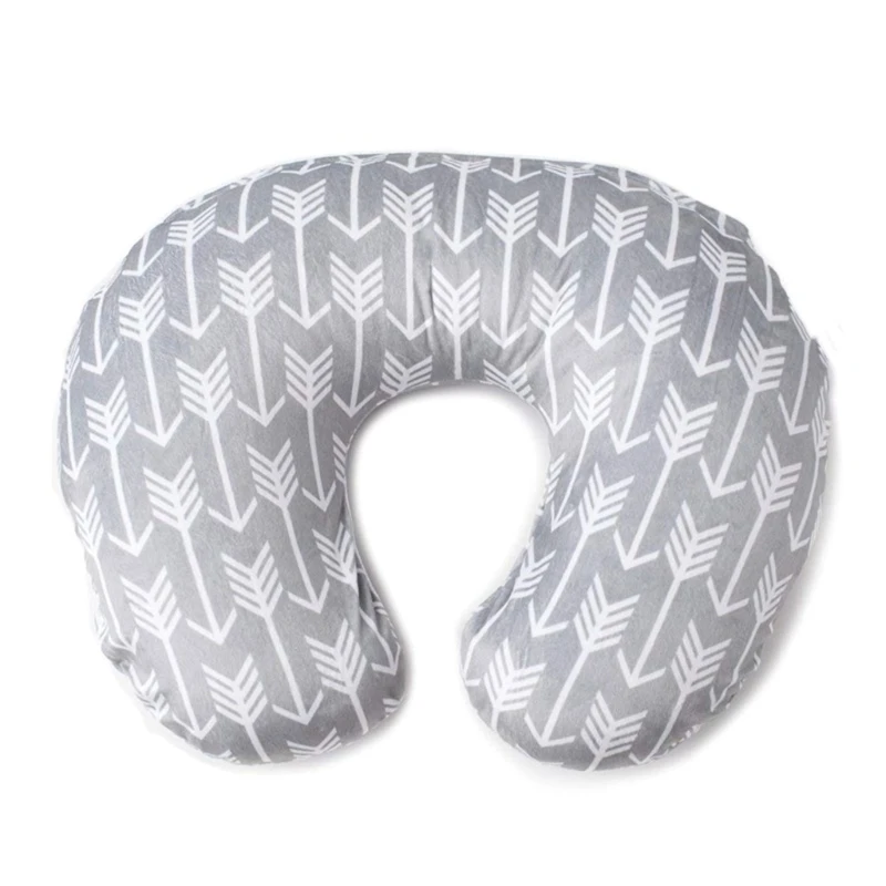 Baby Nursing Pillow Cover Breathable Nursing Mom Breastfeeding Pillow Cover Removable U-Shape Nursing Pillow Slipcover